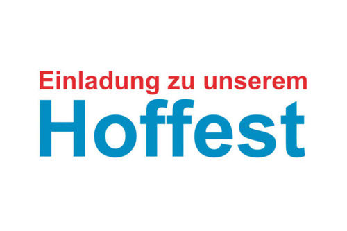 Einladung zu unserem Hoffest